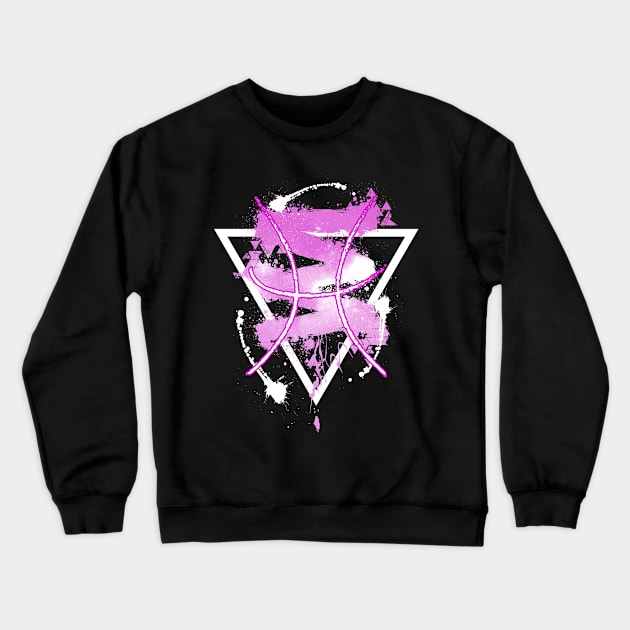 Pisces - Pink Sky Crewneck Sweatshirt by Scailaret